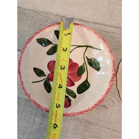 Blue Ridge Southern Pottery Nocturne Hand-Painted Floral Dessert Bowls Set Of 2 - Picture 5 of 5